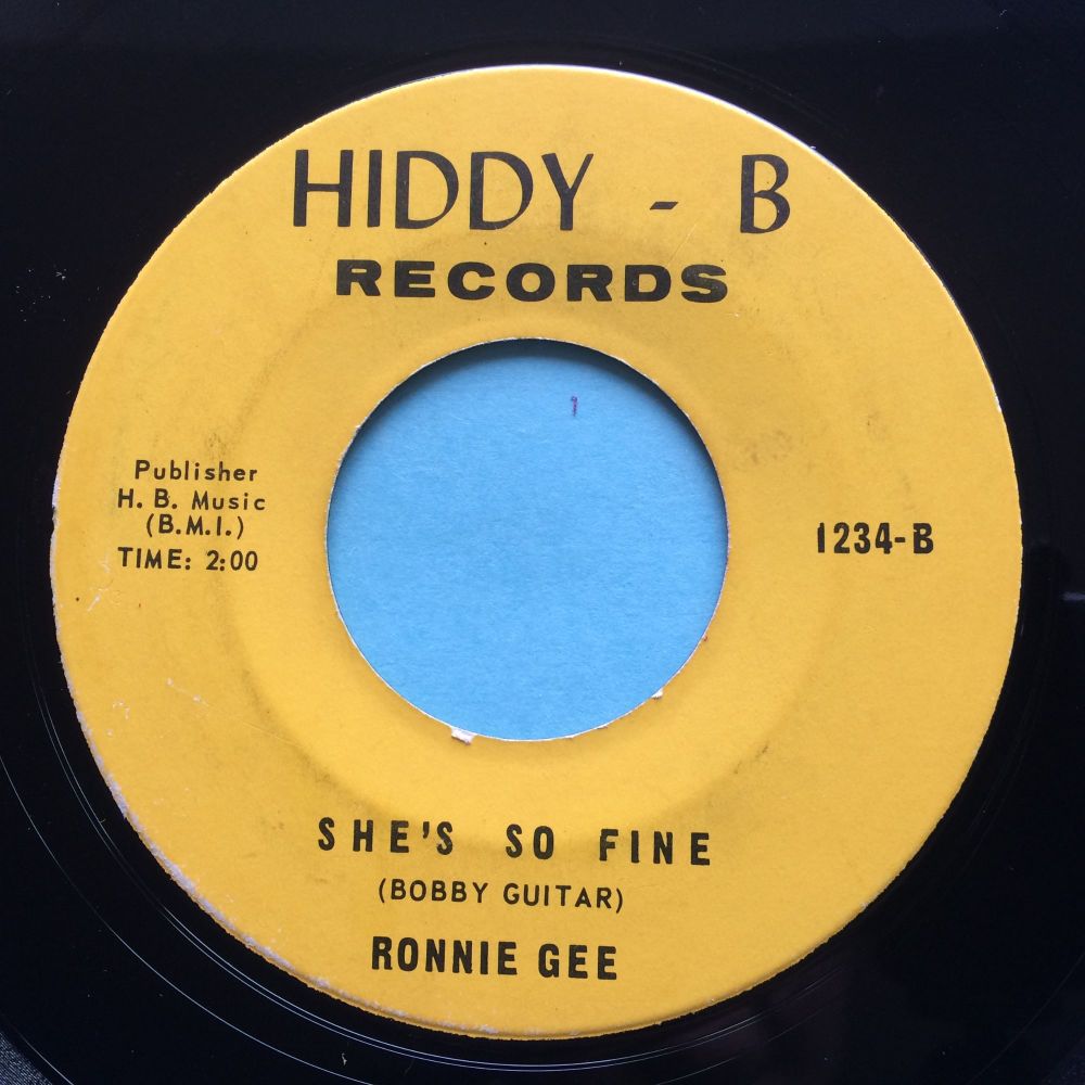 Ronnie Gee - She's so fine - Hiddy-B - Ex
