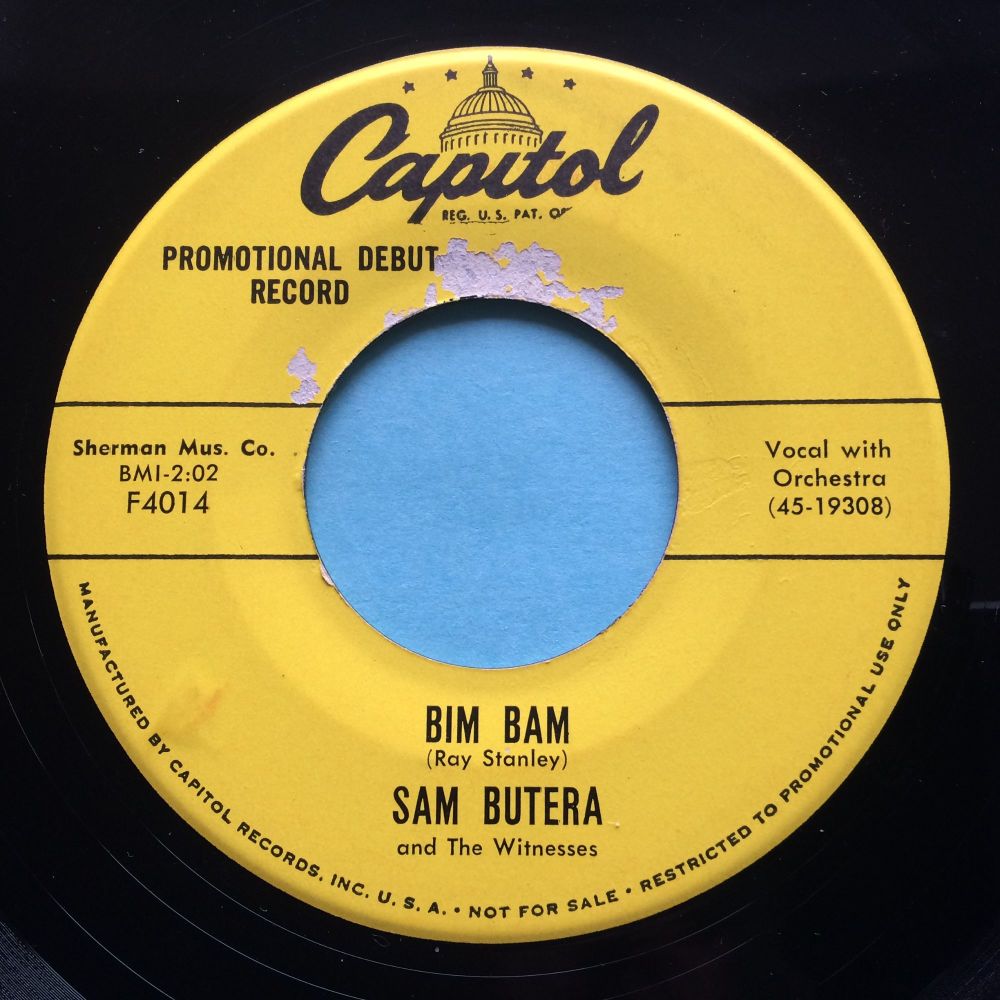 Sam Butera - Bim Bam - Capitol promo - Ex- (slight edge warp nap)