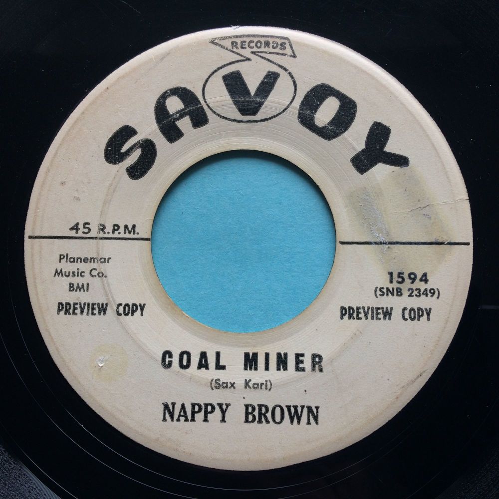 Nappy Brown - Coal Miner - Savoy promo - VG+