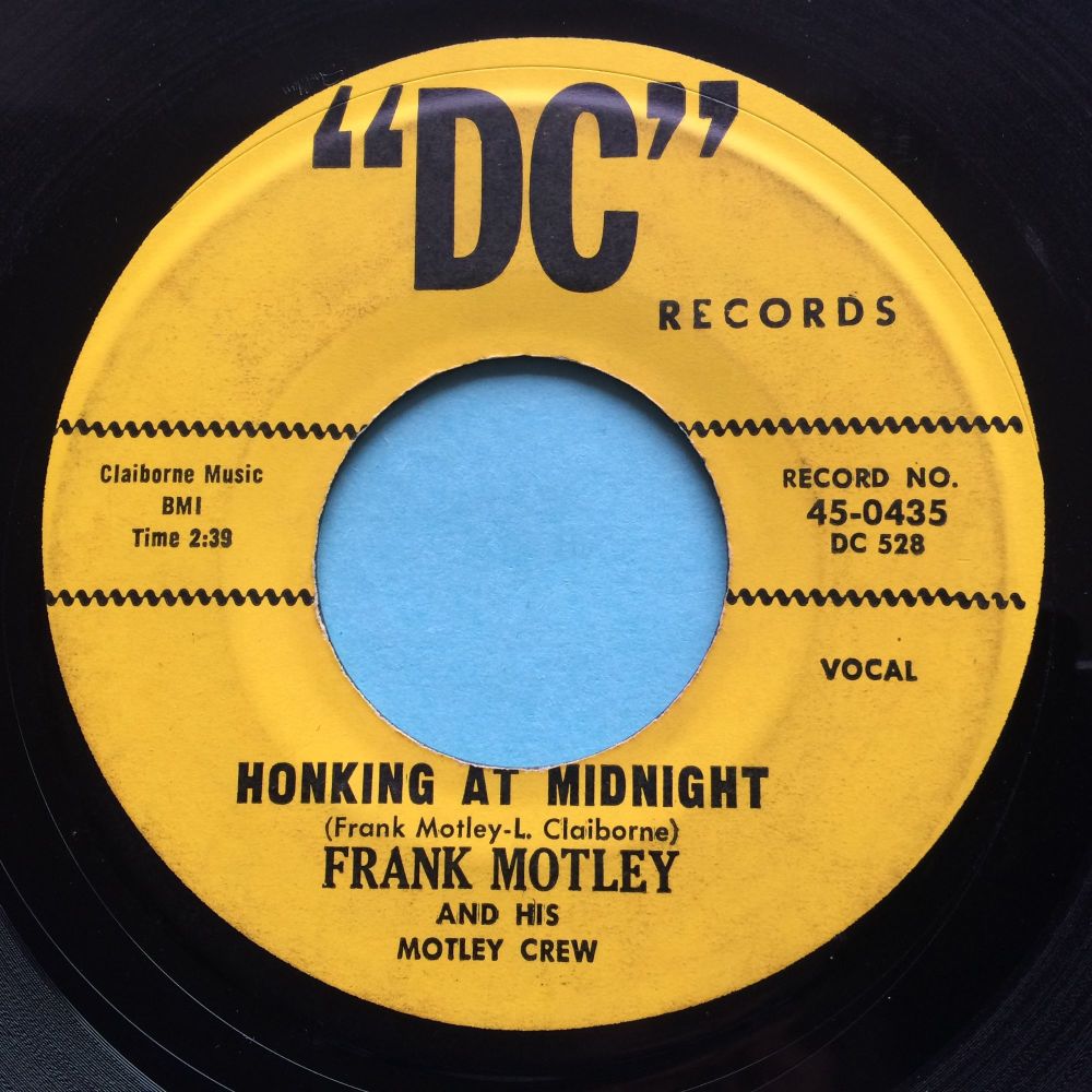 Frank Motley - Honking at midnight - DC - Ex- (label off centre)