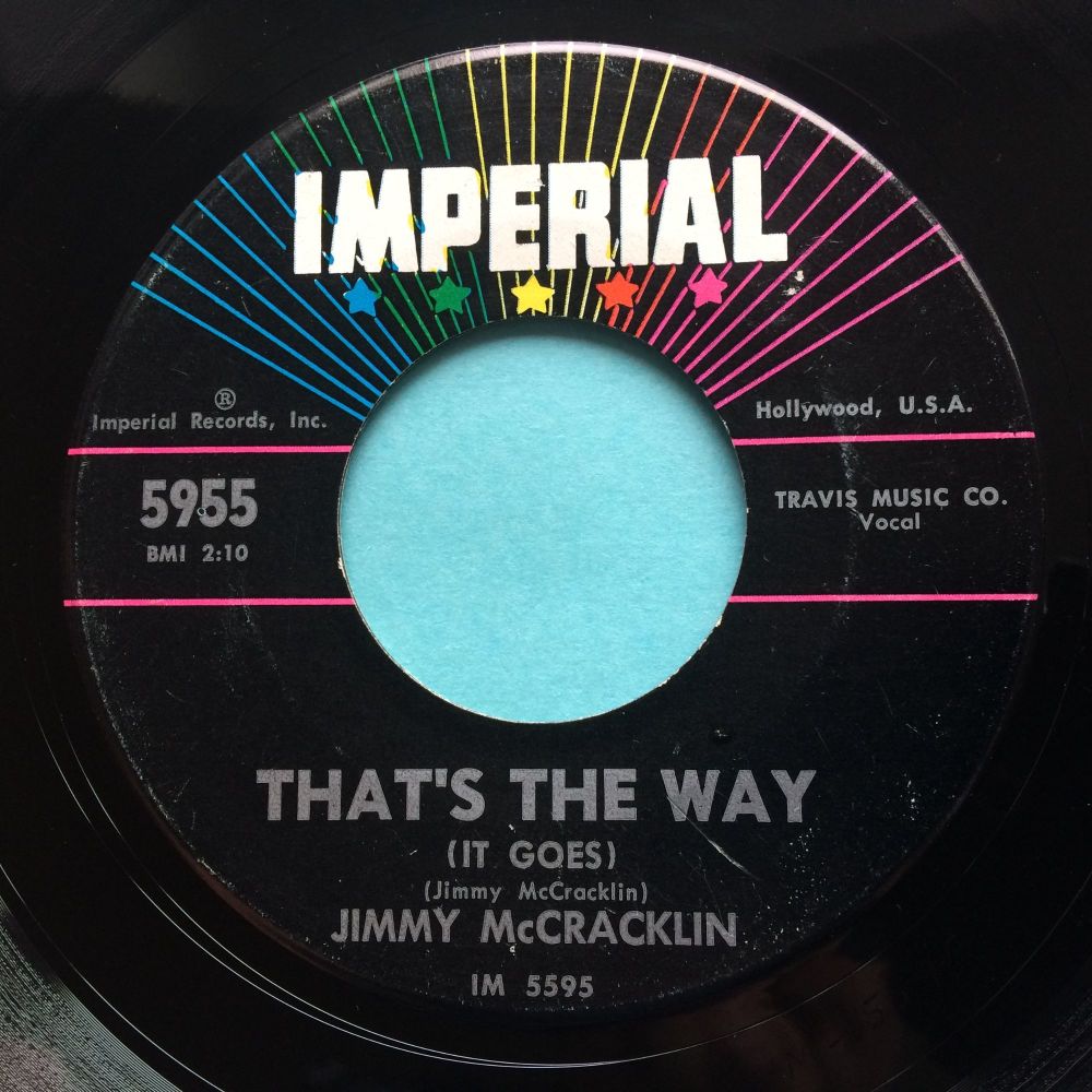 Jimmy McCracklin - That's the way it goes - b/w I'll see it through - Imperial - Ex-