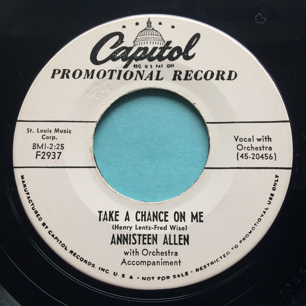 Annisteen Allen - Take a chance on me - Capitol promo - Ex-