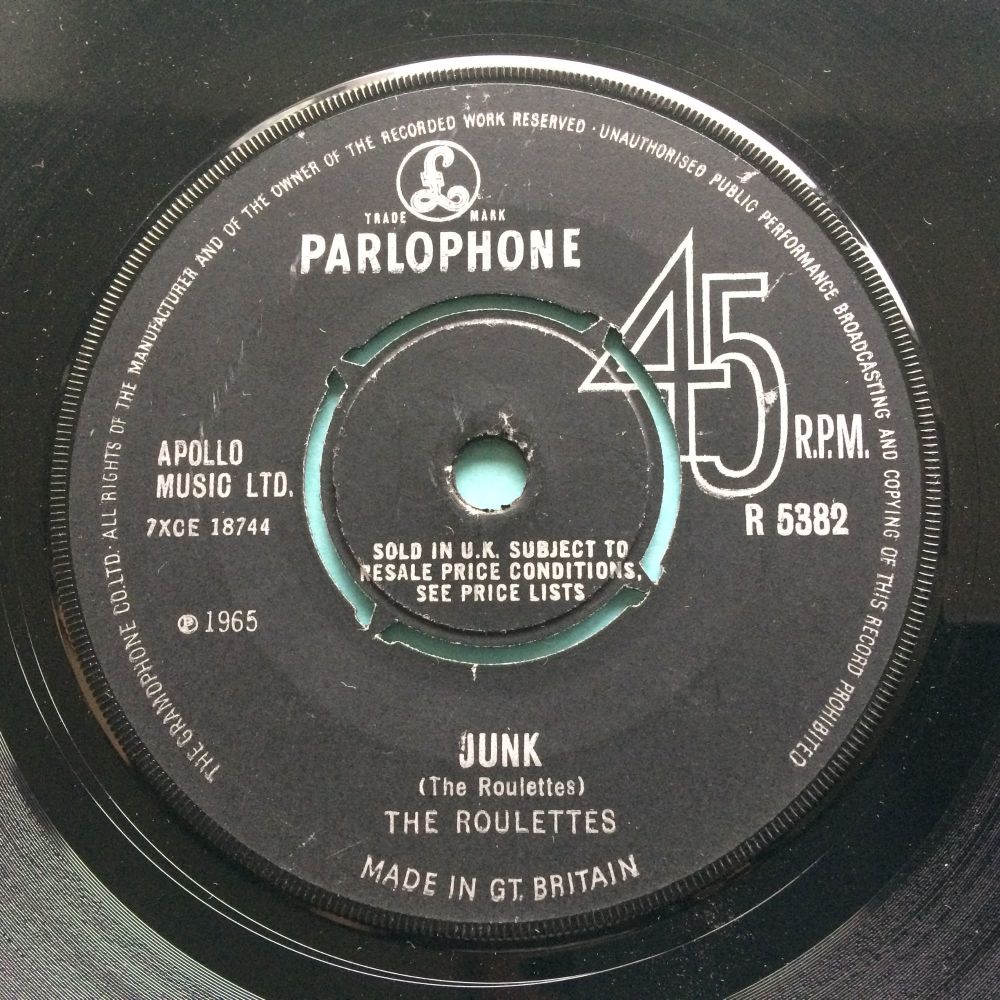 The Roulettes - Junk - U.K. Parlophone - Ex
