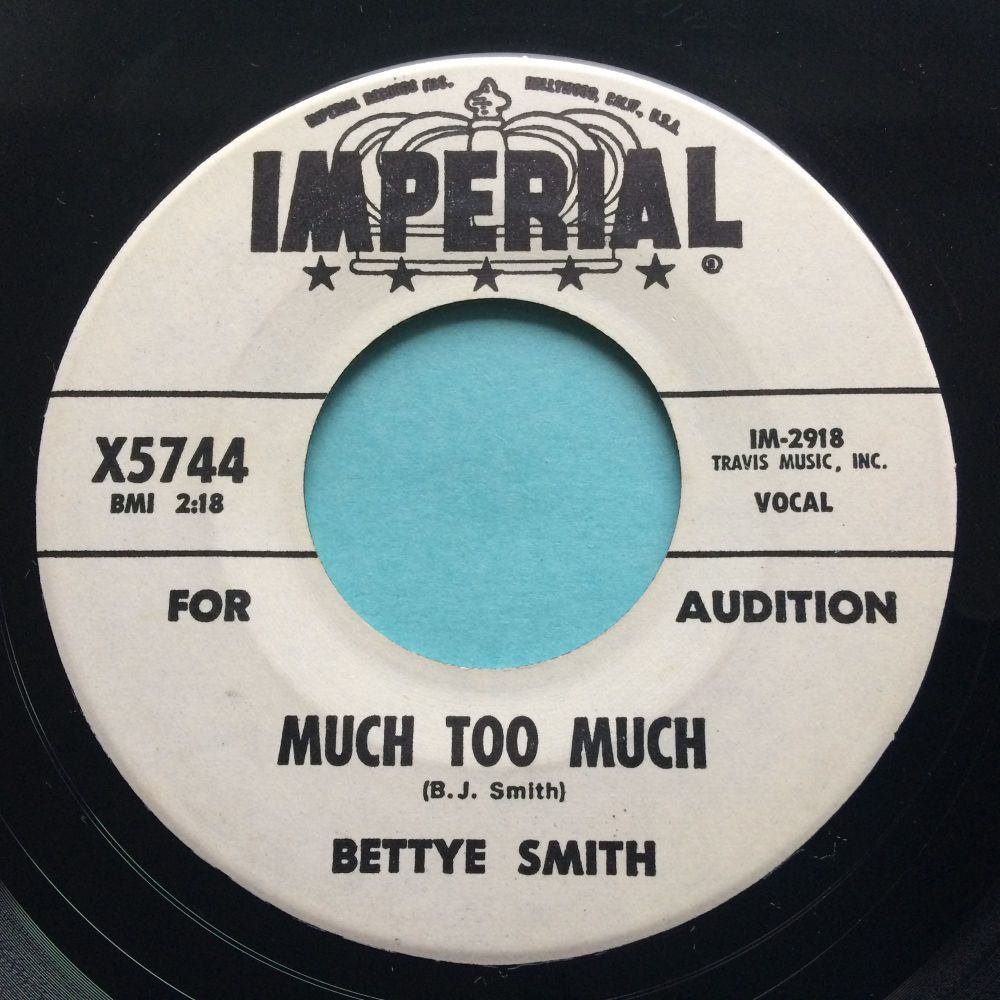Betty Smith - Much too much - Imperial promo - Ex-