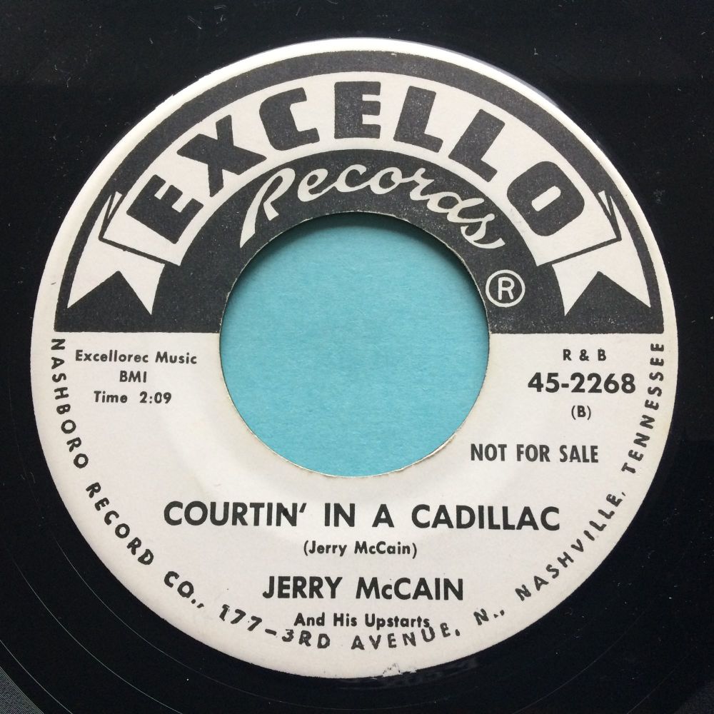 Jerry McCain - Courtin' in a cadillac b/w Calling all cows - Excello promo 