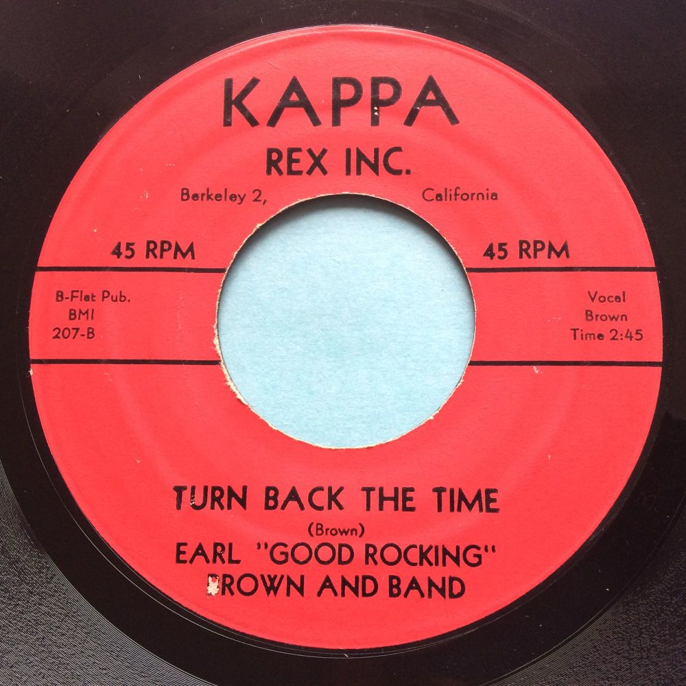 Earl "Good Rocking" Brown - Turn back the time b/w Tambourine - Kappa - Ex