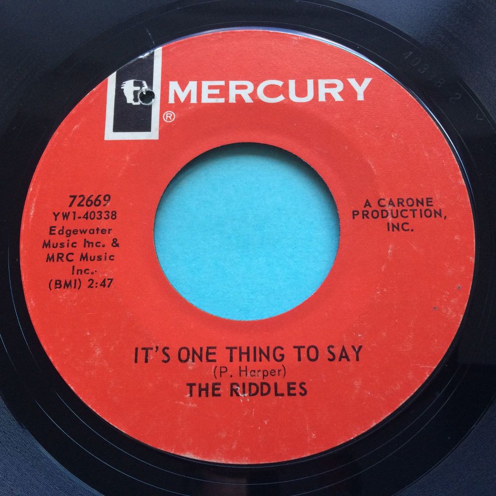 Riddles - It's one thing to say - Mercury - Ex