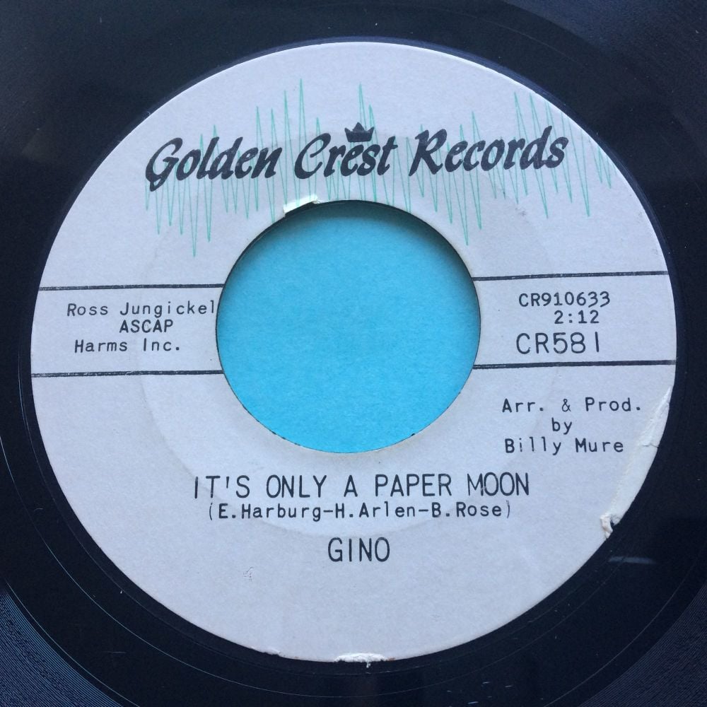 Gino - It's only a paper moon - Golden Crest - Ex-
