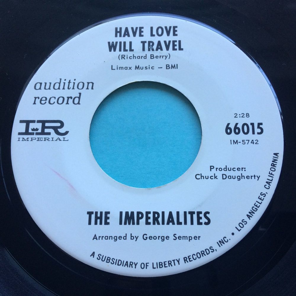 Imperailites - Have love will travel b/w Let's get one - Imperial promo - E