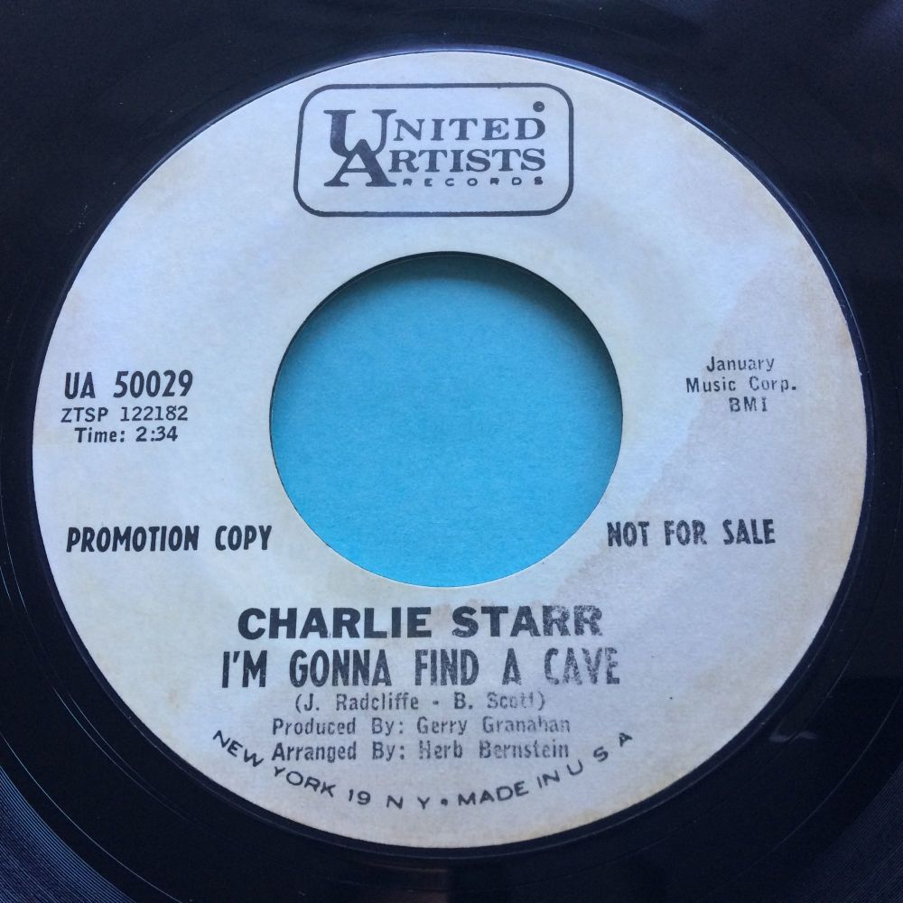 Charlie Starr - I'm gonna find a cave - United Artists promo - Ex- (label s