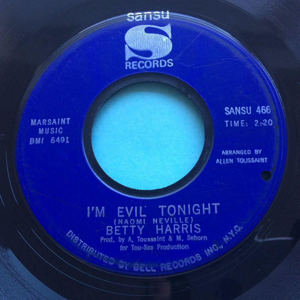 Betty Harris - I'm evil tonight - Sansu - VG+