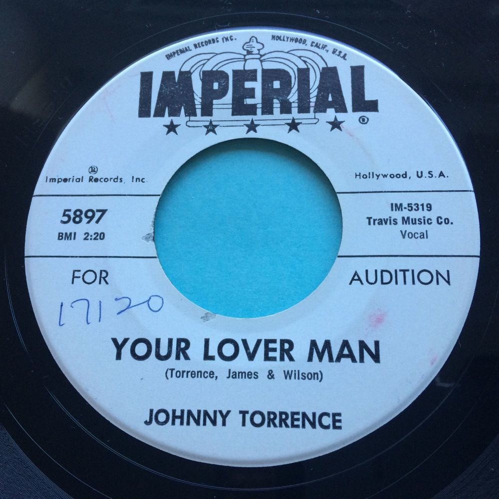 Johnny Torrence - Your lover man - Imperial promo - Ex- (swol)