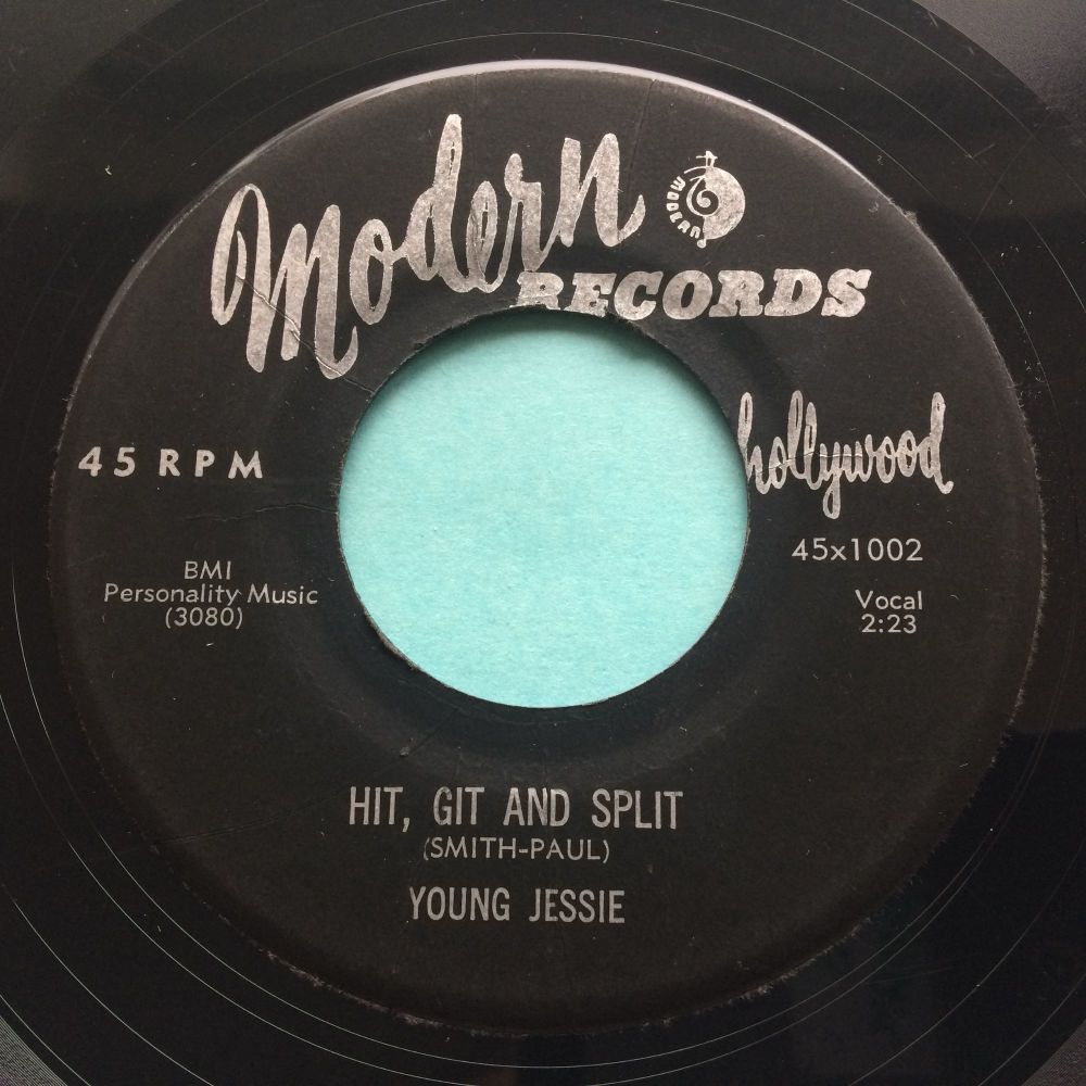 Young Jessie - Hit git and split b/w Don't happen no more - Modern - VG+