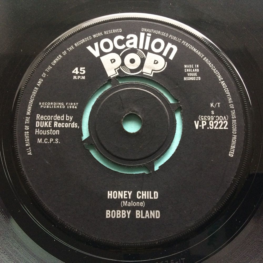 Bobby Bland - Honey Child b/w Ain't nothing you can do - U.K. Vocalion Pop 