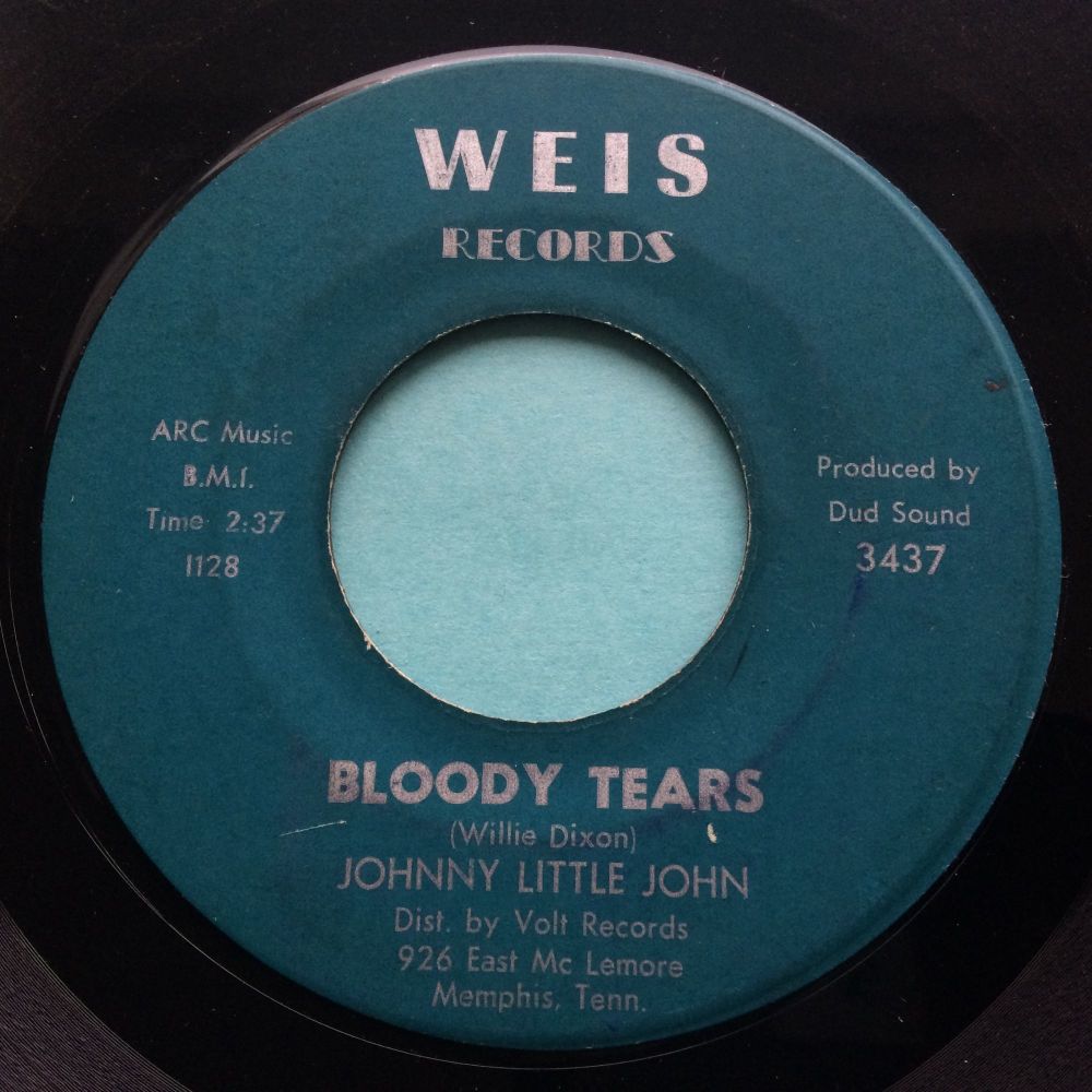 Johnny Little John - Bloody Tears b/w Just got into town - Weis - VG+