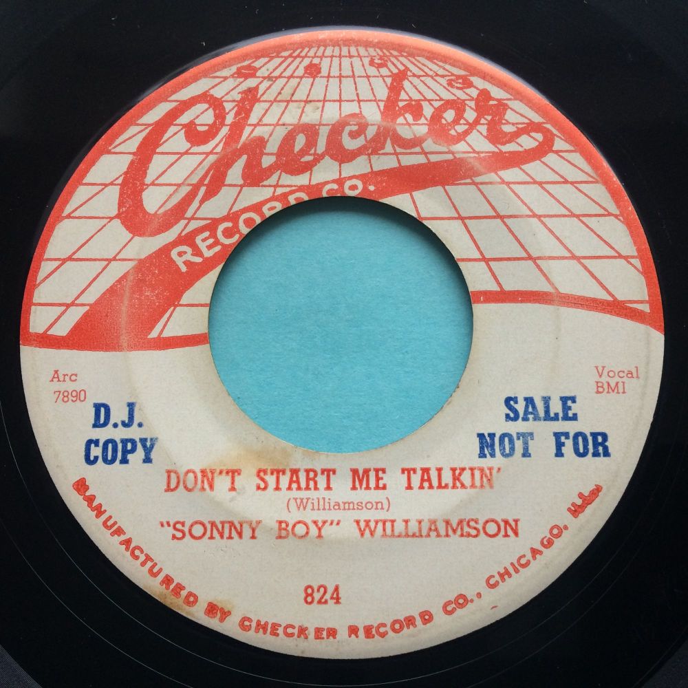 Sonny Boy Williamson - Don't start me talkin' b/w All my love is in vain - Checker promo - VG+