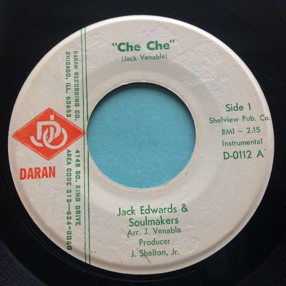 Jack Edwards and Soulmakers - Che Che Pt1 b/w Pt2 - Daran - VG+