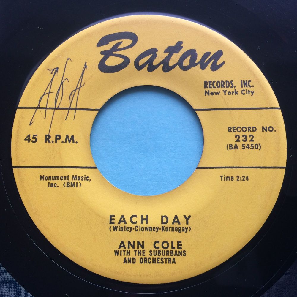 Ann Cole - Each Day - Baton - VG+