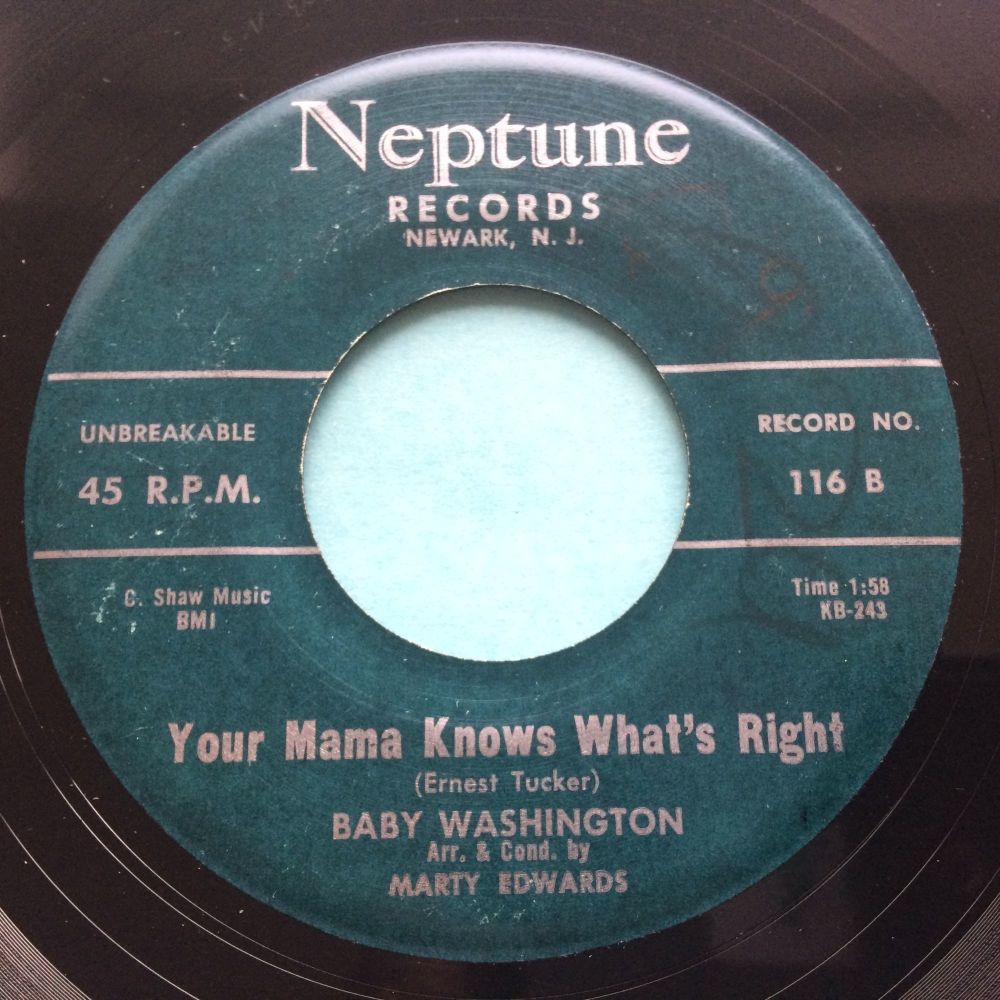 Baby Washington - Your mama knows what's right - Neptune - VG+