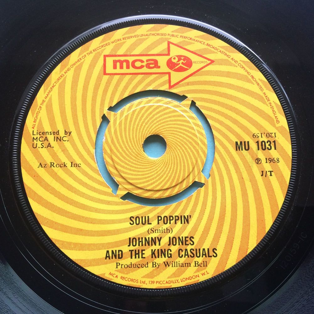 Johnny Jones and the King Casuals - Soul Poppin - U.K. MCA - Ex-