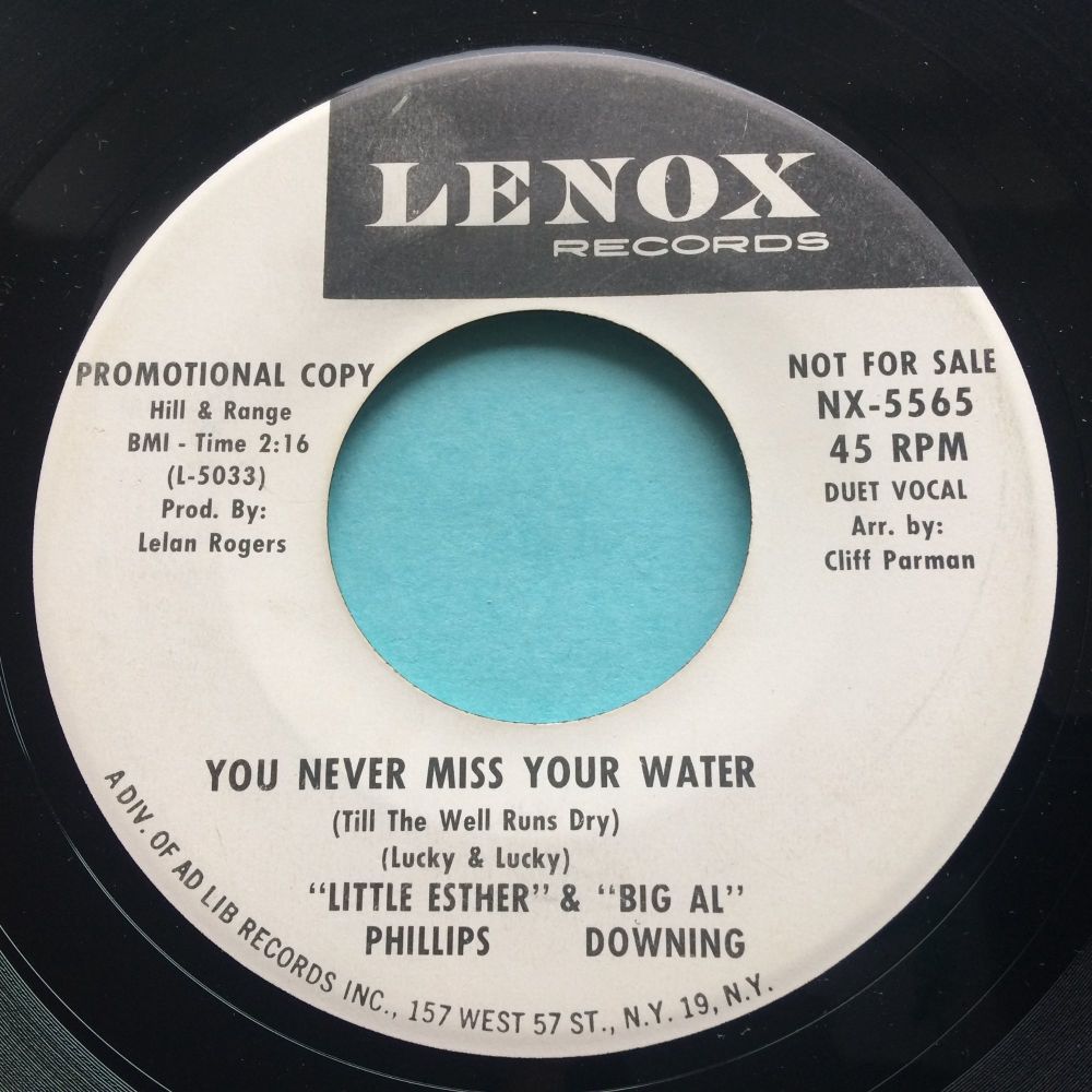 Little Esther Phillips & Big Al Downing - You never miss your water - Lenox