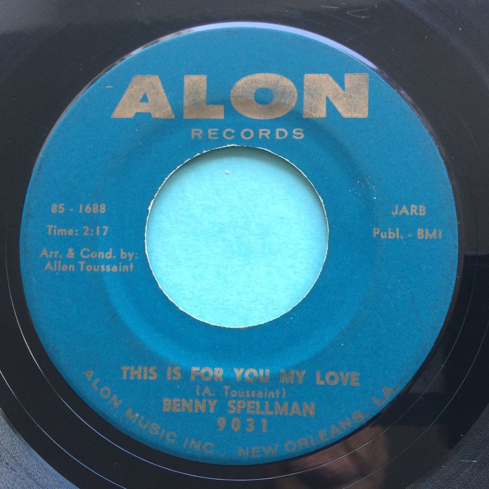 Benny Spellman - This is for you my love - Alon - VG+