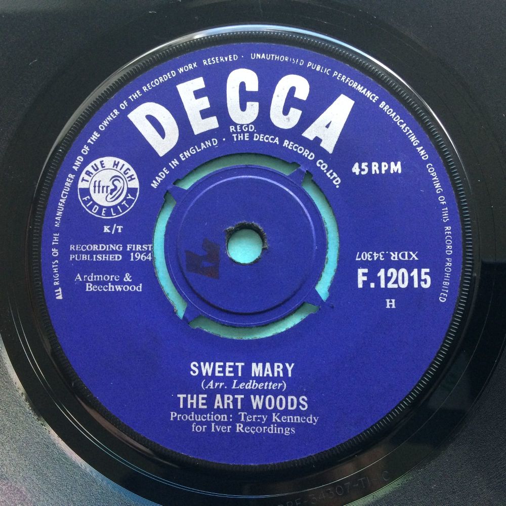 Art Woods - Sweet Mary b/w If I ever get my hands on you - Decca - Ex