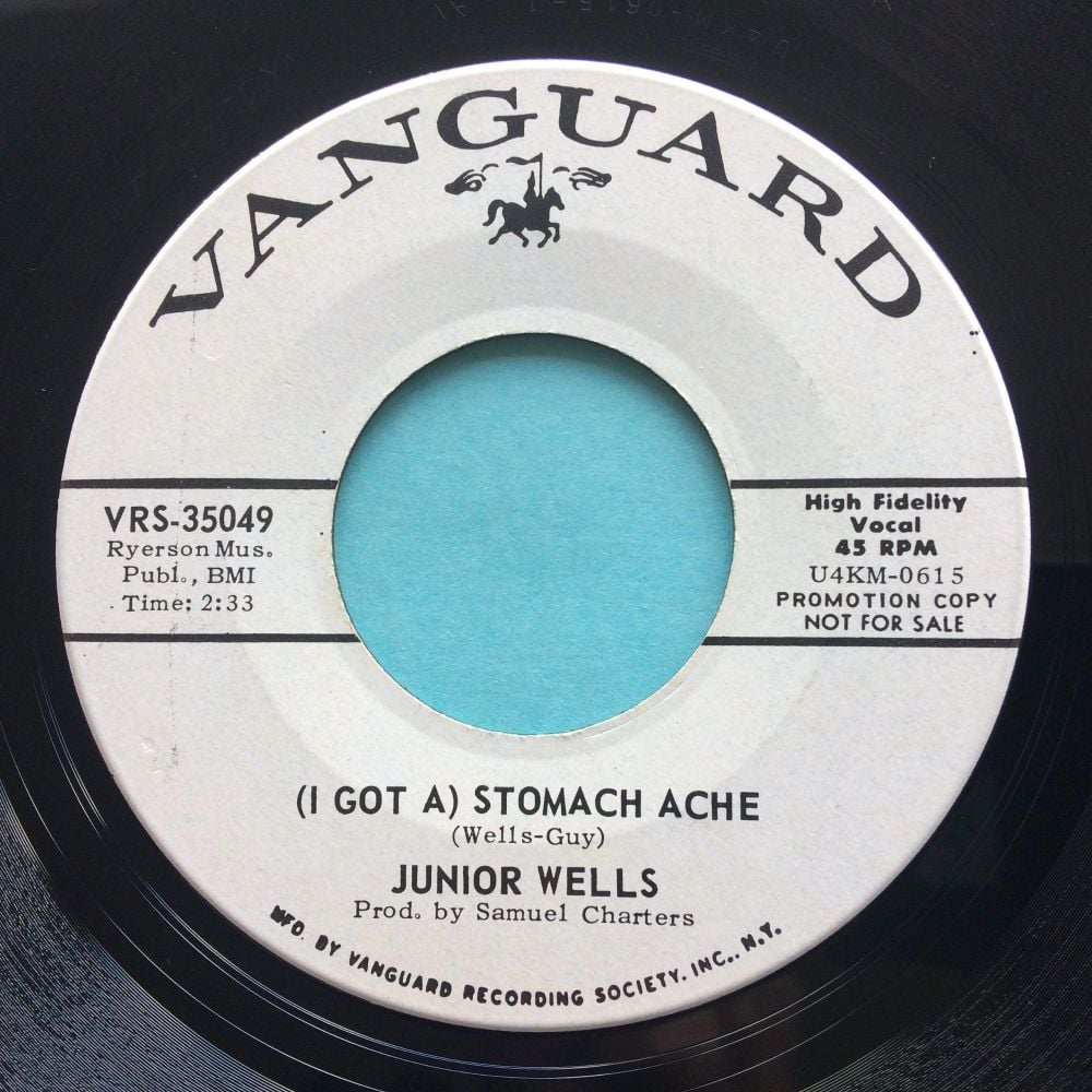 Junior Wells - (I got a ) Stomache Ache b/w Shake it baby - Vanguard promo - Ex