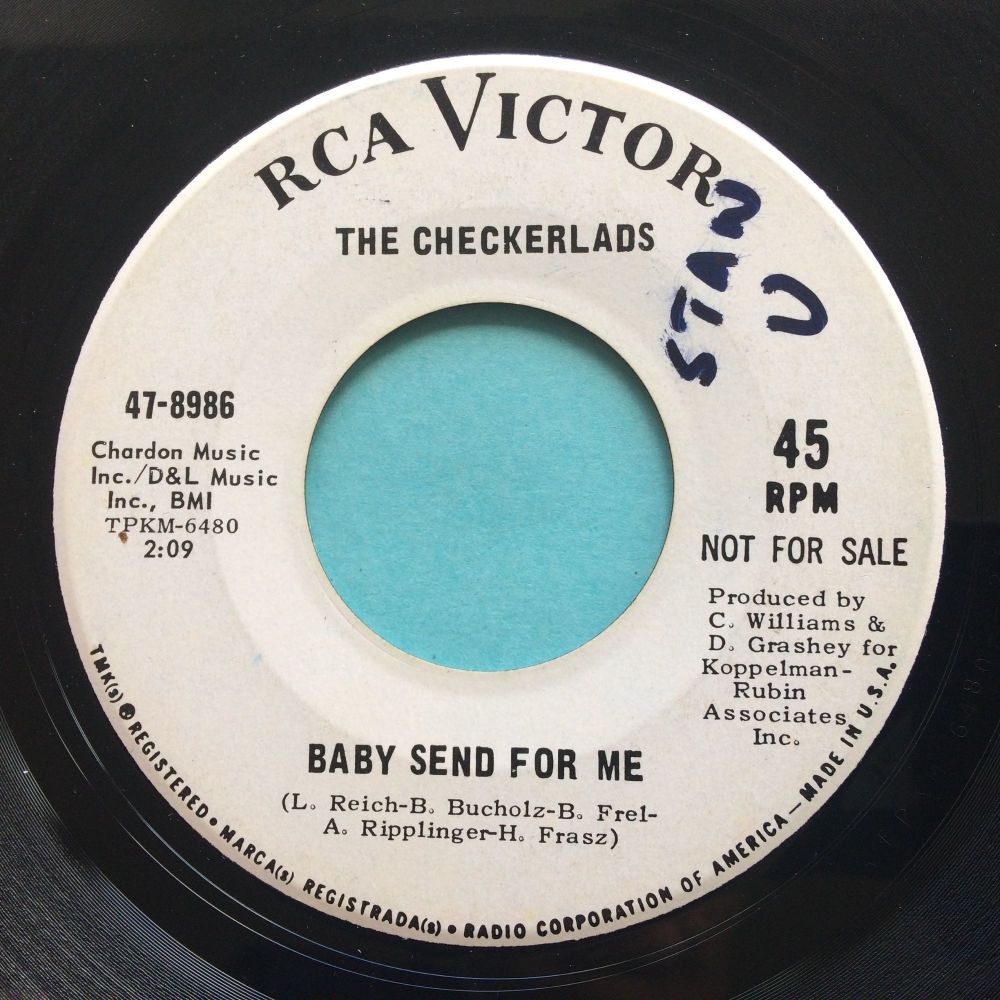 The Checkerlads - Baby send for me b/w Shake yourself down - RCA promo - Ex (swol)