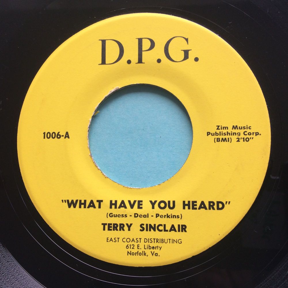 Terry Sinclair - What have you heard - D.P.G. - Ex-