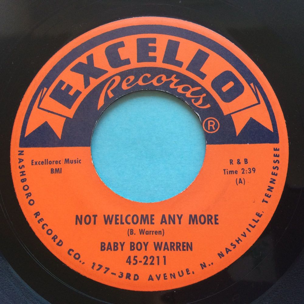 Baby Boy Warren - Not welcome anymore - Excello - Ex