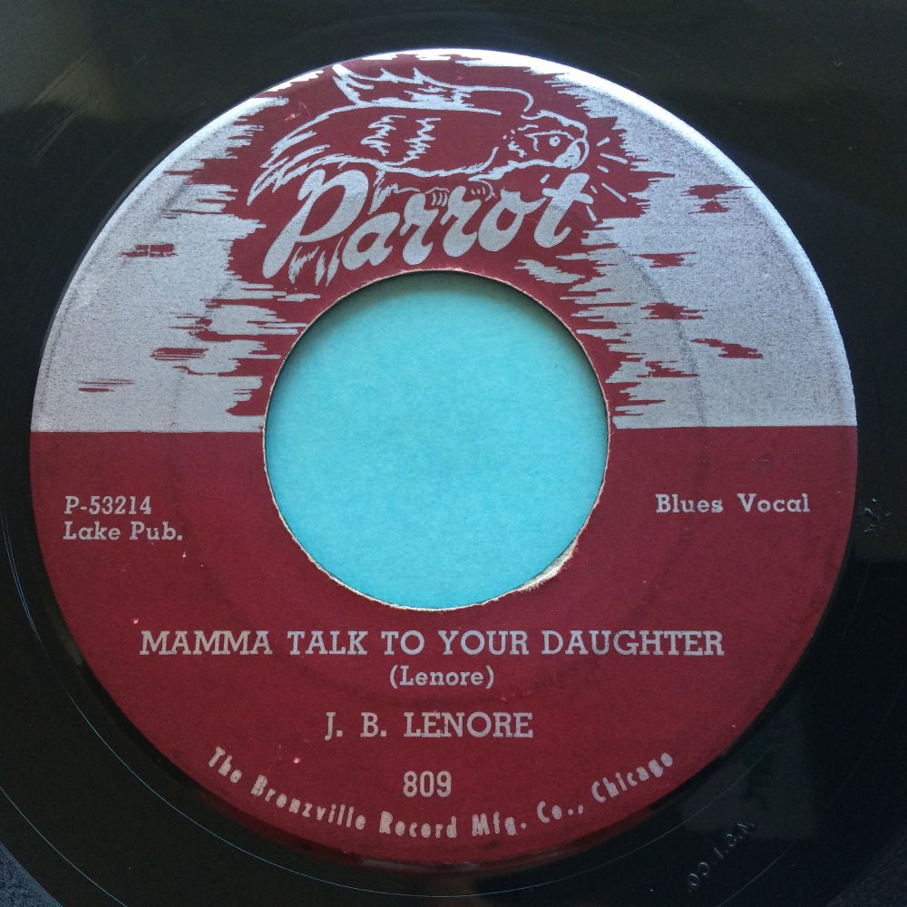 J B Lenore - Mamma talk to your daughter - Parrot (1st issue lengthy solo) - Ex-