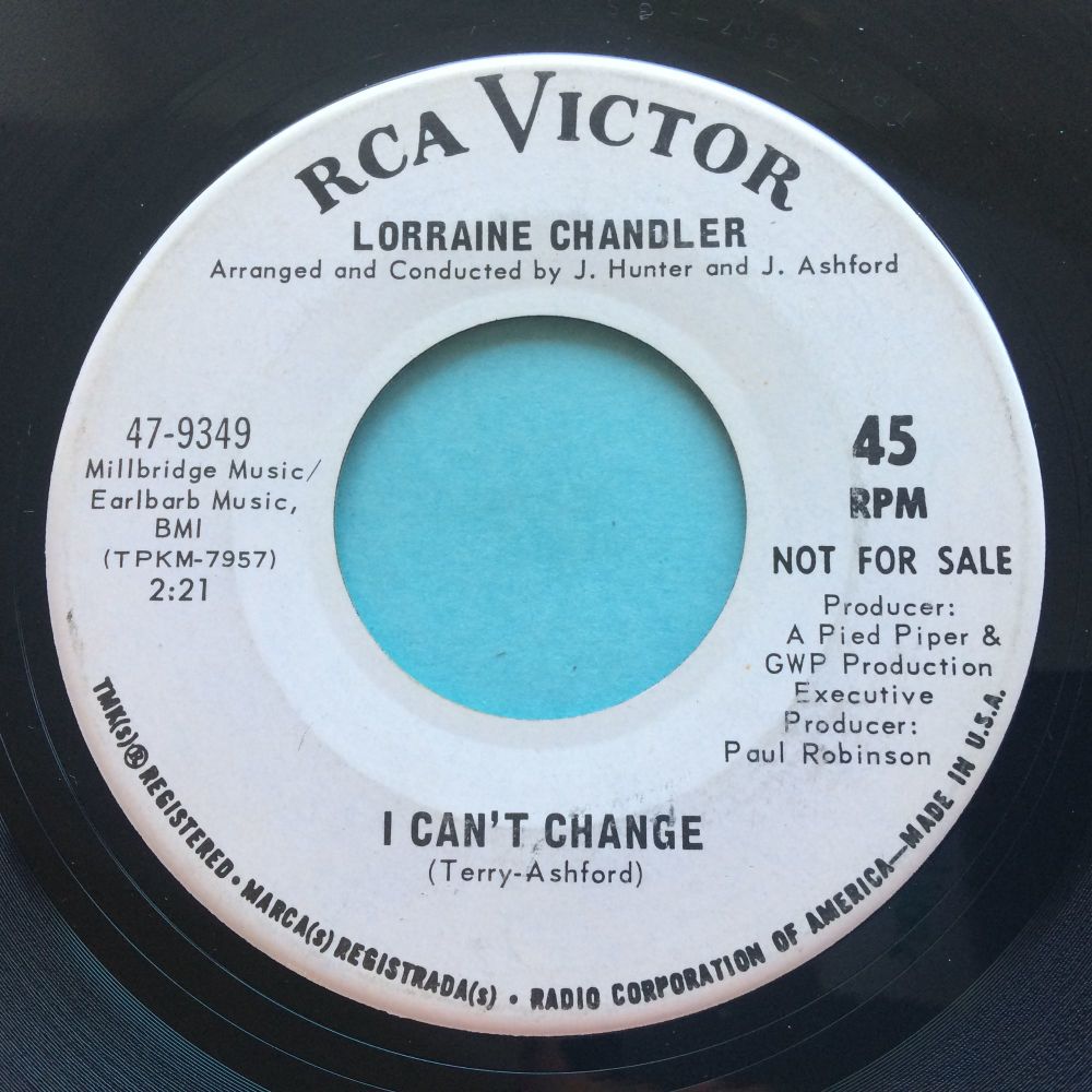 Lorraine Chandler - I can't change - RCA promo - Ex-