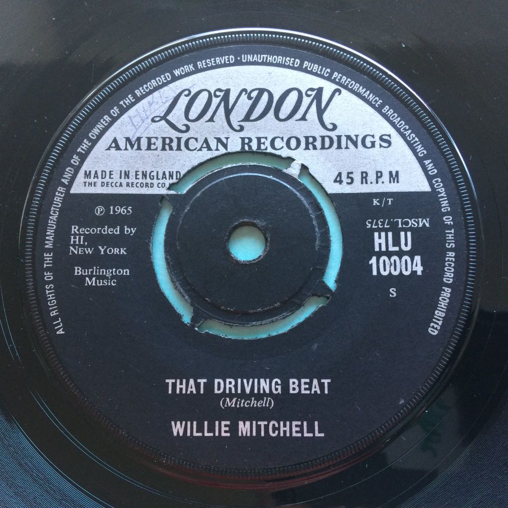 Willie Mitchell - That driving beat - U.K. London - VG+