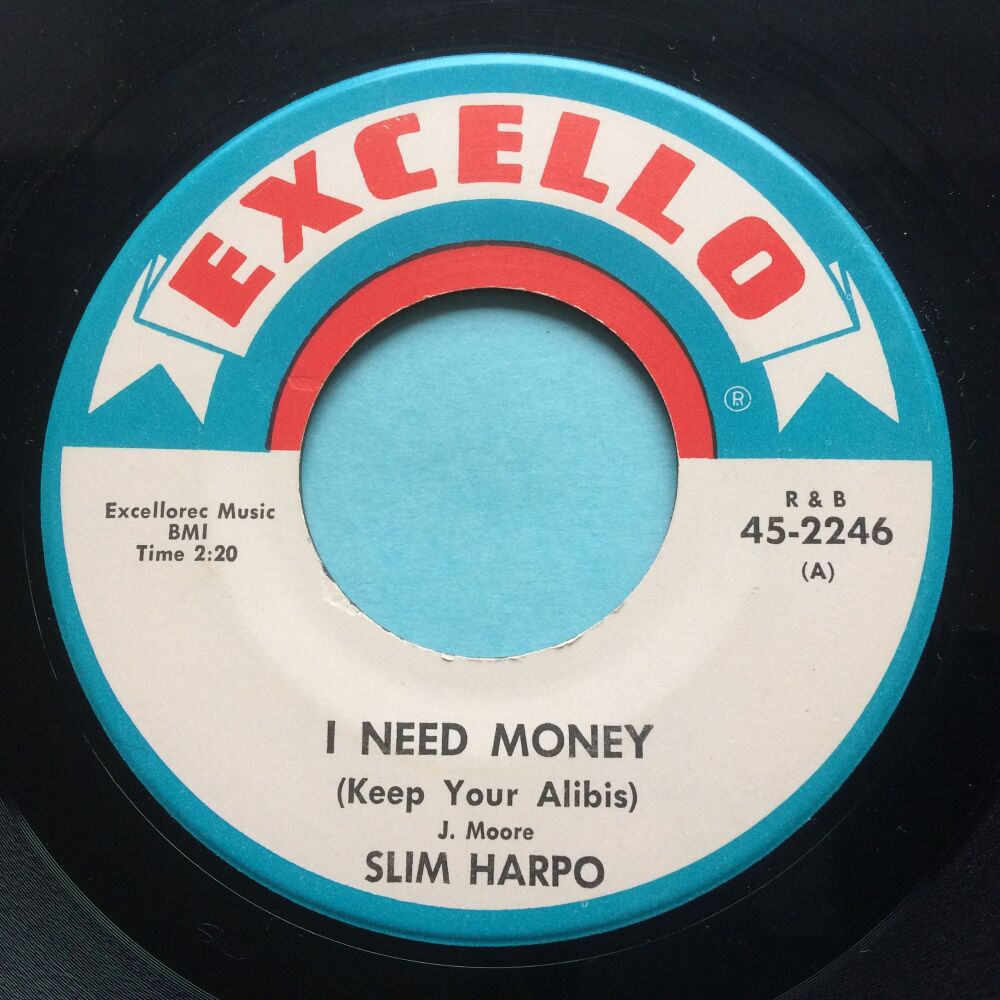 Slim Harpo - I need money b/w Little Queen Bee - Excello - Ex/VG+