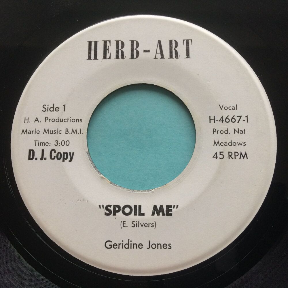 Geridine Jones - Spoil me b/w Love in - Herb-Art promo - Ex-