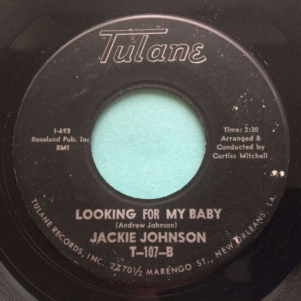 Jackie Johnson - Looking for my b/w Seeing is believing - Tulane - VG+