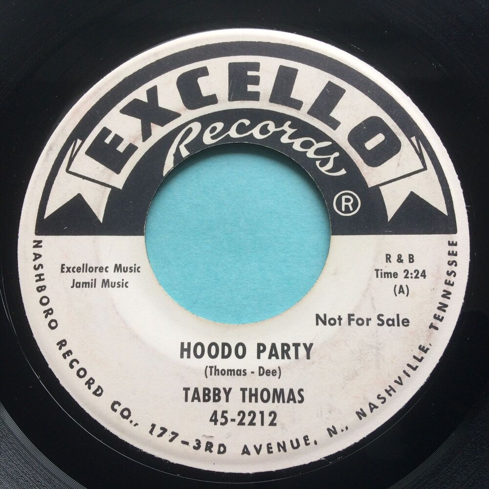 Tabby Thomas - Hoodo party b/w Roll on ole mule - Excello promo - Ex-