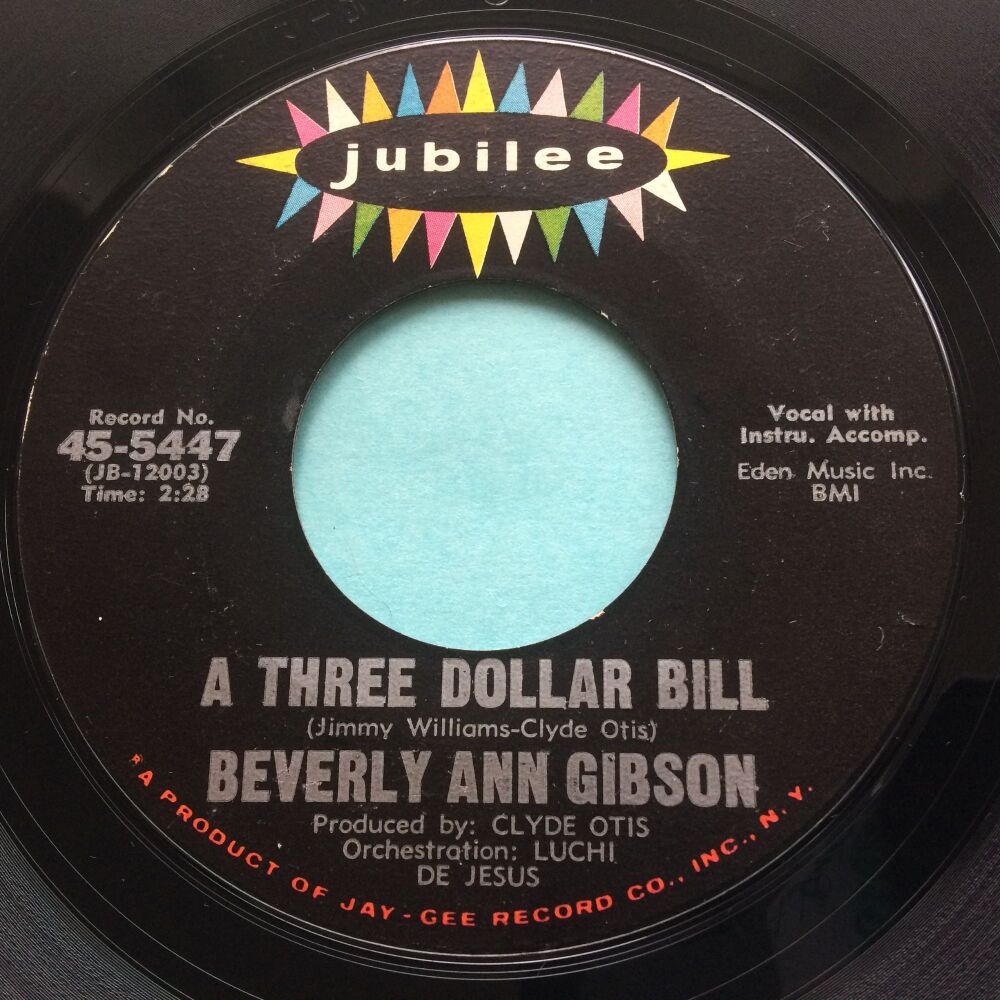 Beverly Ann Gibson - A three dollar bill - Jubilee - Ex-
