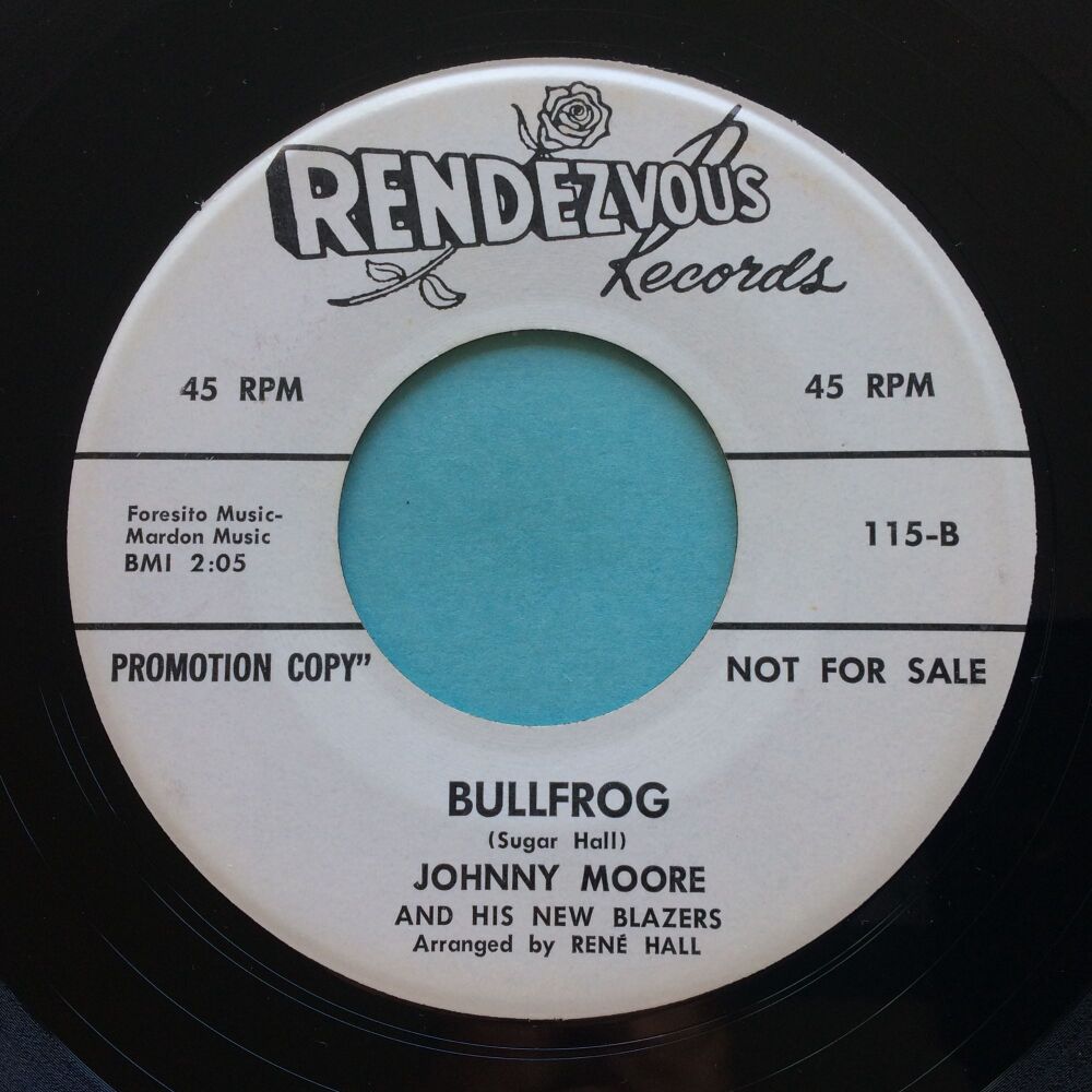 Johnny Moore and his New Blazers - Bullfrog - Rendezvous promo - Ex