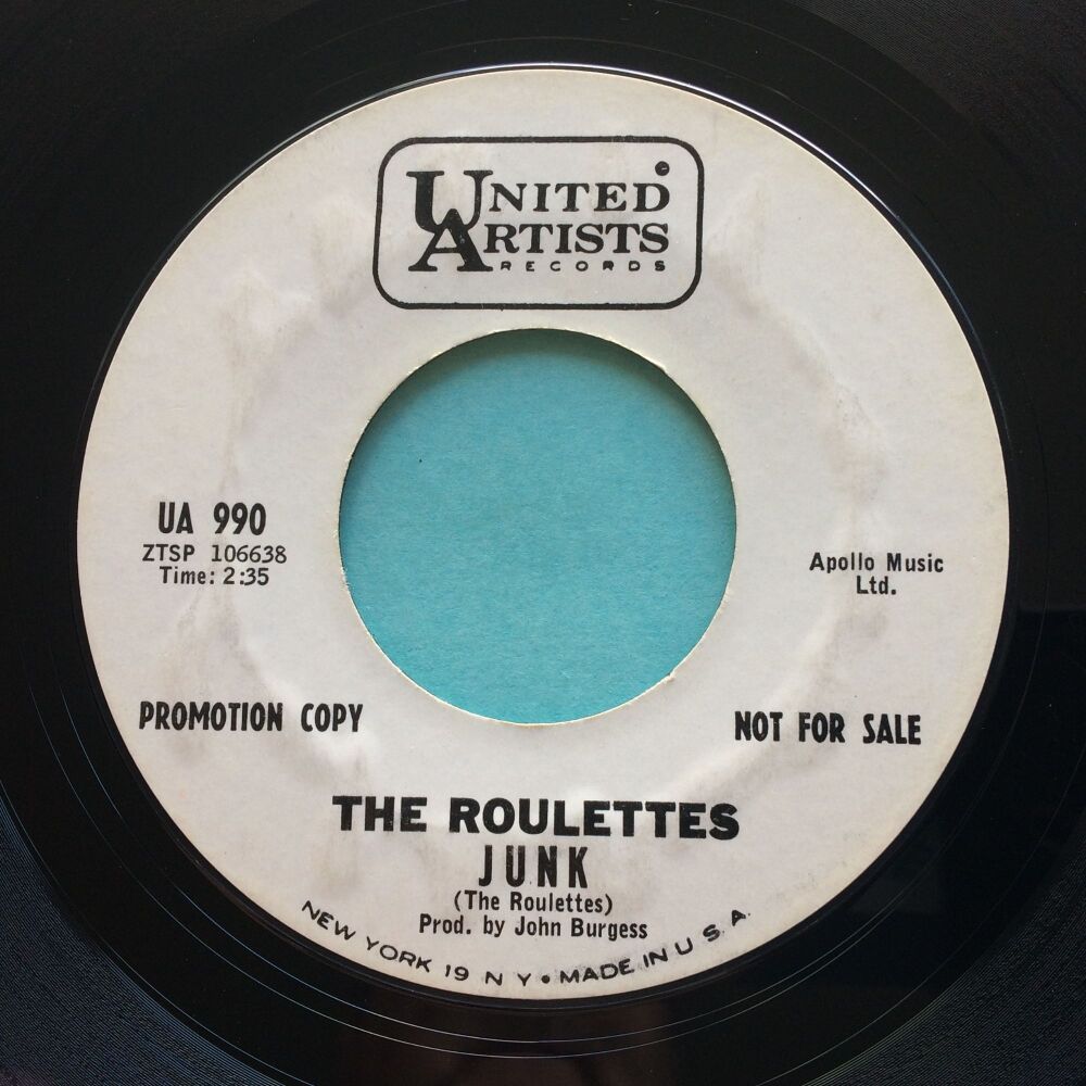 Roulettes - Junk - United Artists promo - Ex-