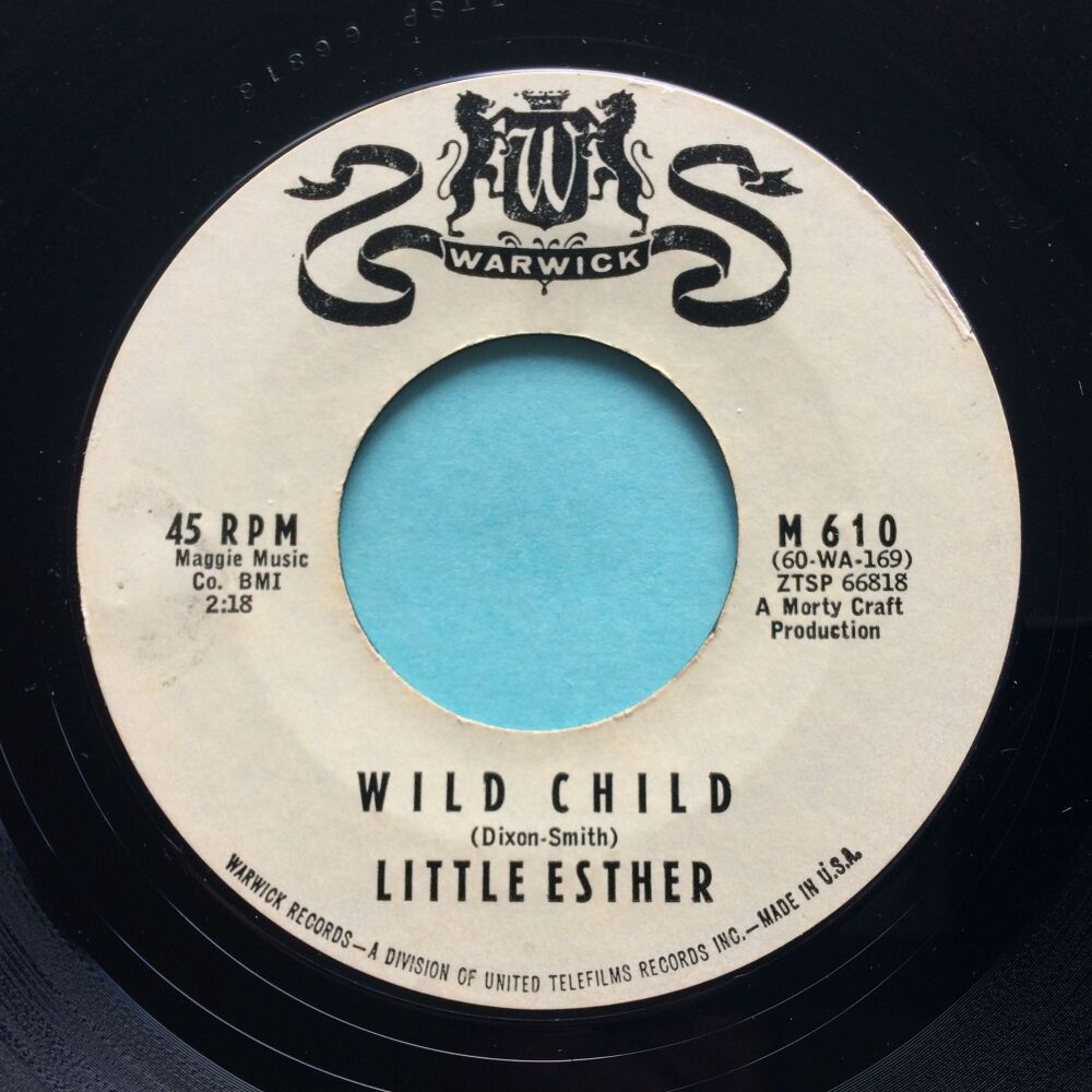 Little Esther - Wild Child - Warwick promo - VG+ (label wear/fade)
