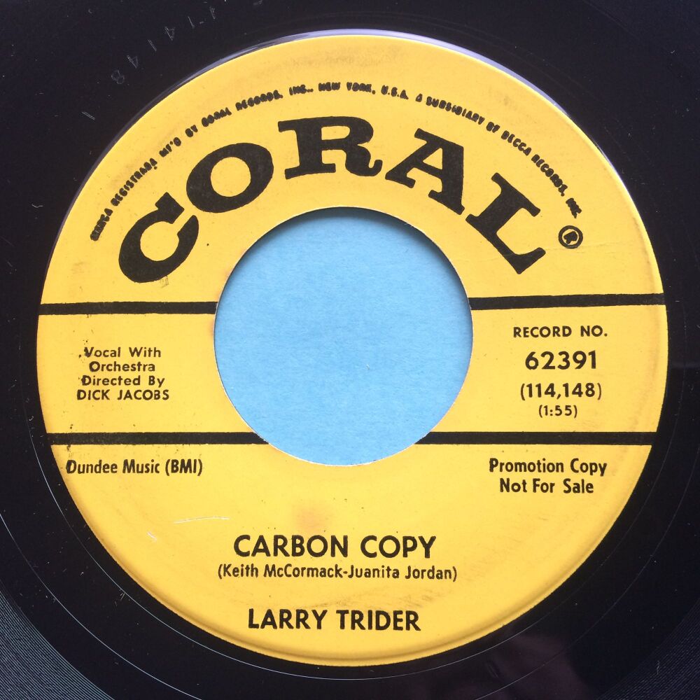 Larry Trider - Carbon copy - Coral promo - Ex