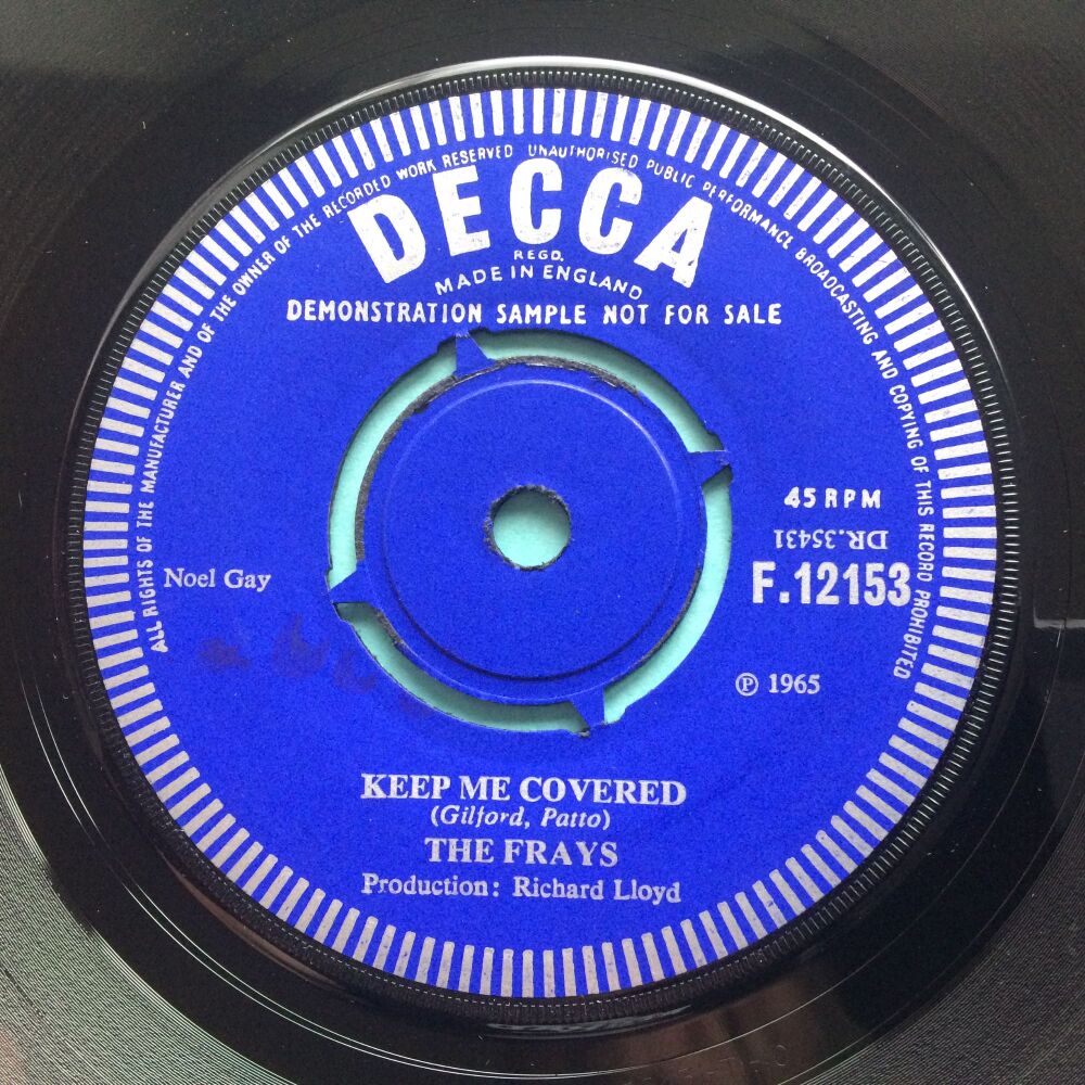Frays - Keep me covered b/w Walk on - U.K. Decca demo - Ex