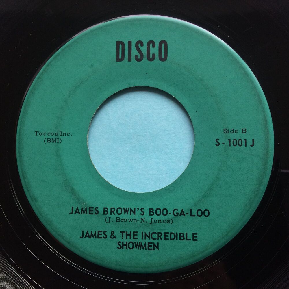 James & The Incredible Showmen - To love to love b/w James Browns Boo-Ga-Loo - Disco - VG+