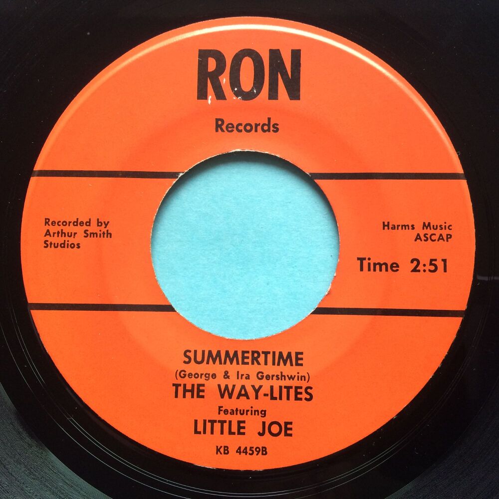 Way-lites feat Little Joe - Summertime b/w The school song - Ron - Ex/VG+
