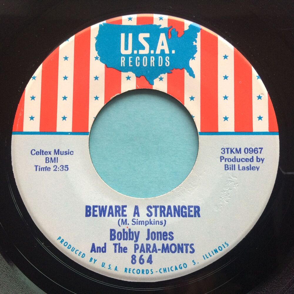 Bobby Jones and the Para-Monts - Beware a stranger b/w Check me out - USA -