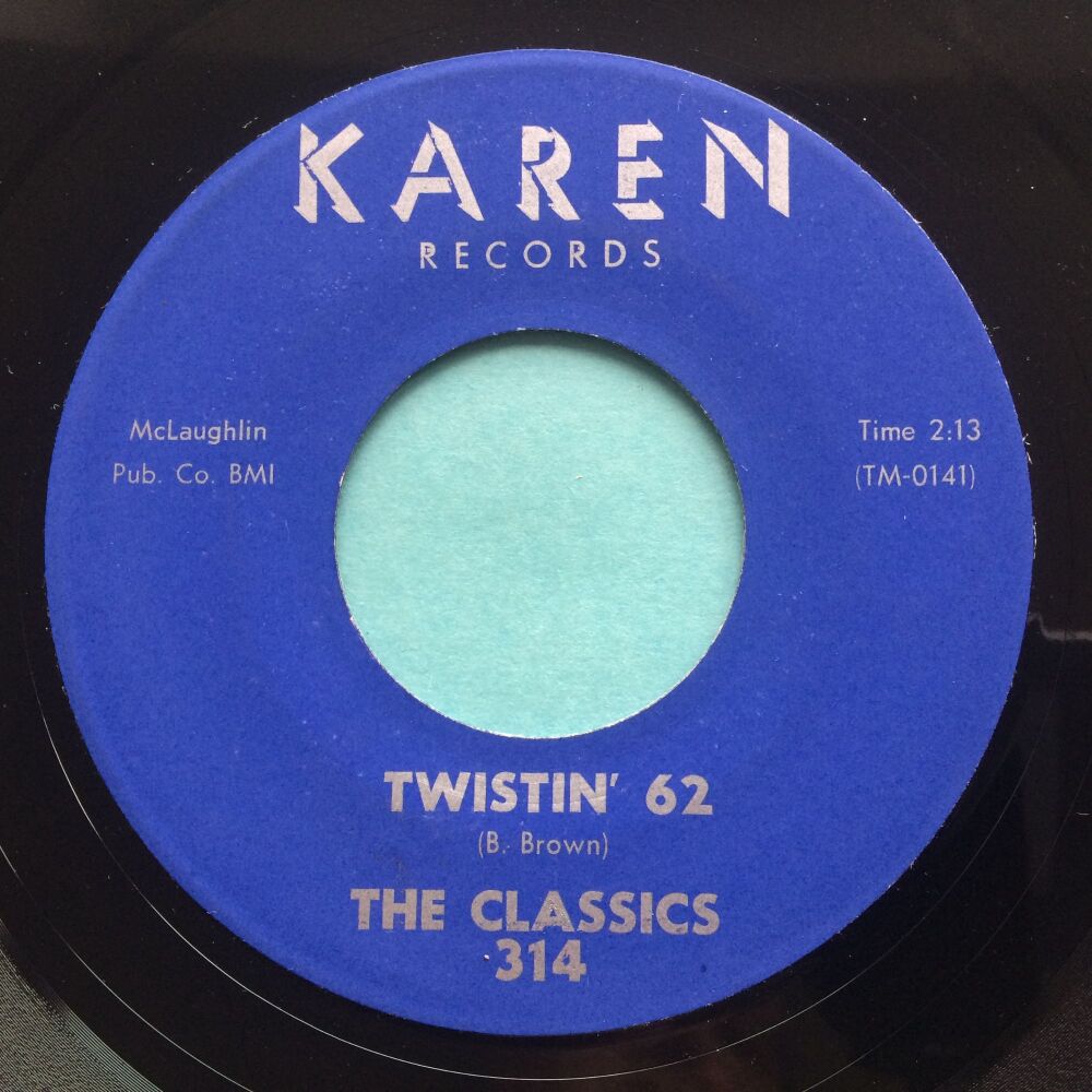 Classics - Twistin' 62 b/w Elmo - Karen - Ex-