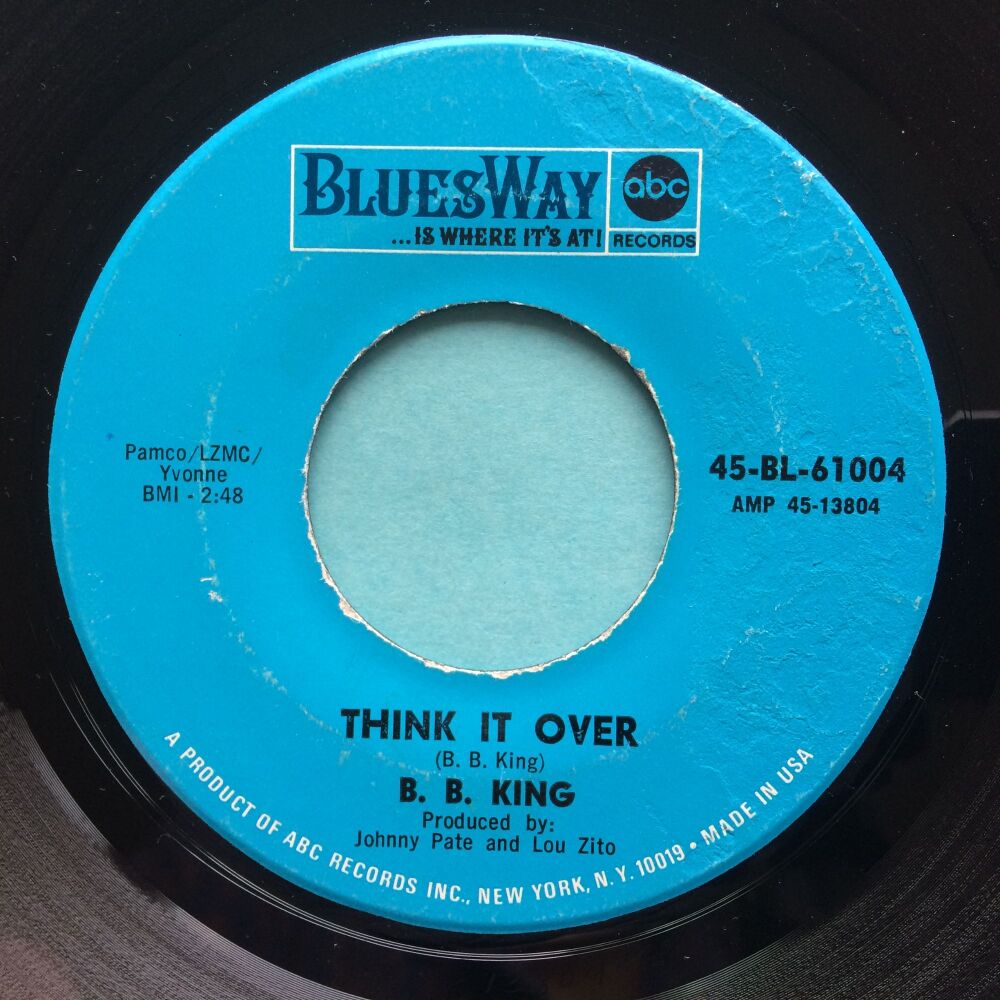 B.B. King - Think it over - Bluesway - Ex-