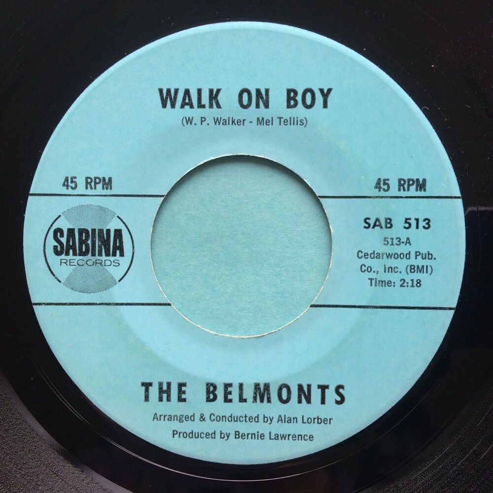 Belmonts - Walk on boy - Sabina - Ex